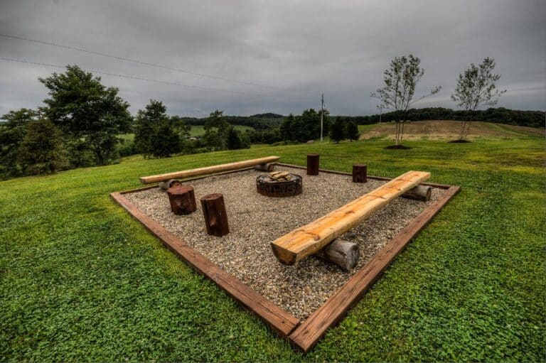 Coshocton Crest Lodge fire pit