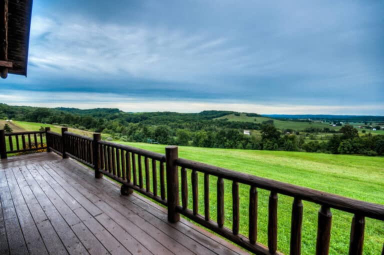 Coshocton Crest Lodge porch view
