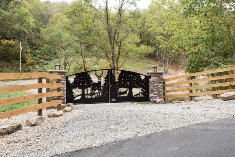 Stone Lake Lodge entrance gate