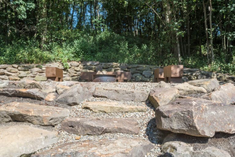 Stone Lake Lodge outdoor firepit